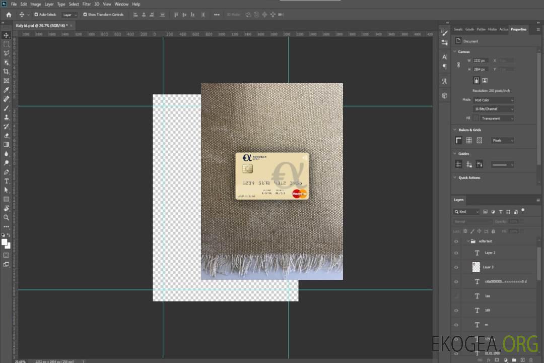 Luxembourg Advanzia Bank mastercard photolook recto template